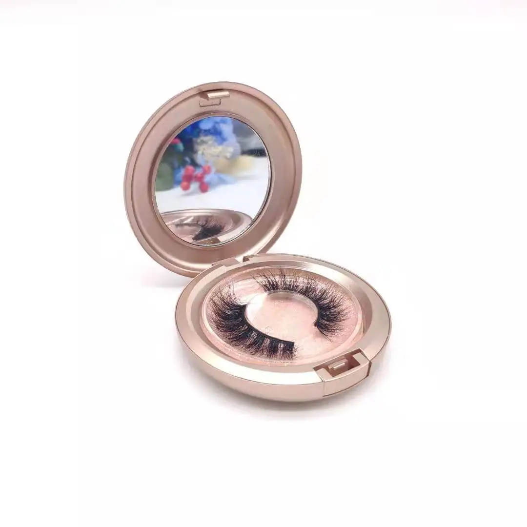 Wholesale Circle Eyelash Packaging Box Custom Lash Case Boxes And 3d