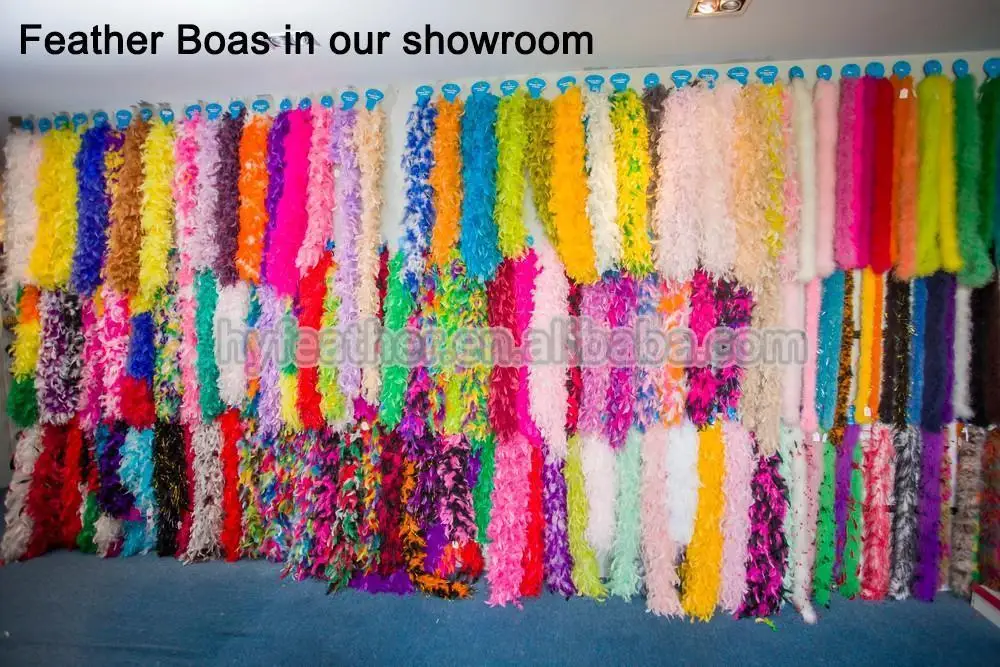 Wholesale Plumas Boa Supplier Wholesale Thick Bulk White Pink Turkey