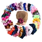 ヘアアクセサリーサプライヤープレミアム 10 センチメートル弾性ベルベットヘアネクタイ scrunchies ヘアバンド女性や少女のため