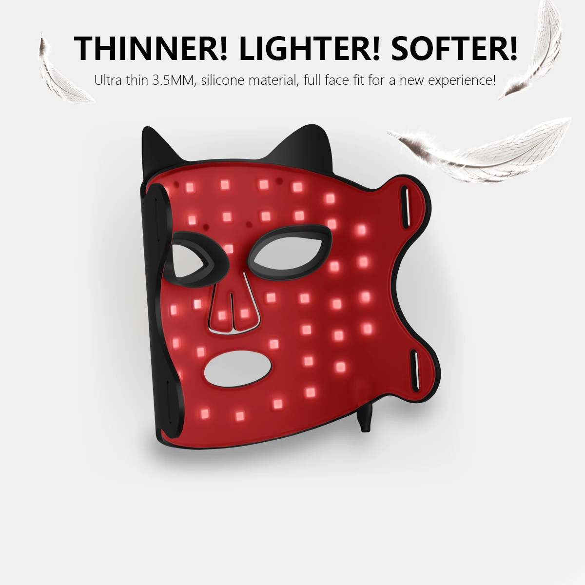 2023 New 4 Colors Light Silicone Led Therapy Face Mask Skin