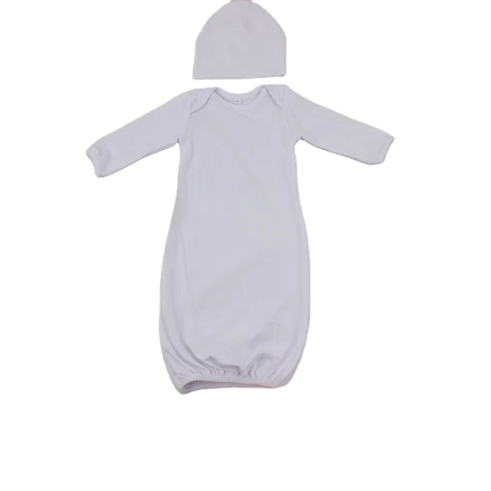 White Long Sleeve Design Wholesale Newborn Baby Clothes Blank Romper