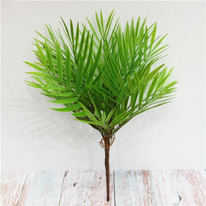 Hot Sale Artificial Plastic Plant Palm Leaves For Outdoor Decoration