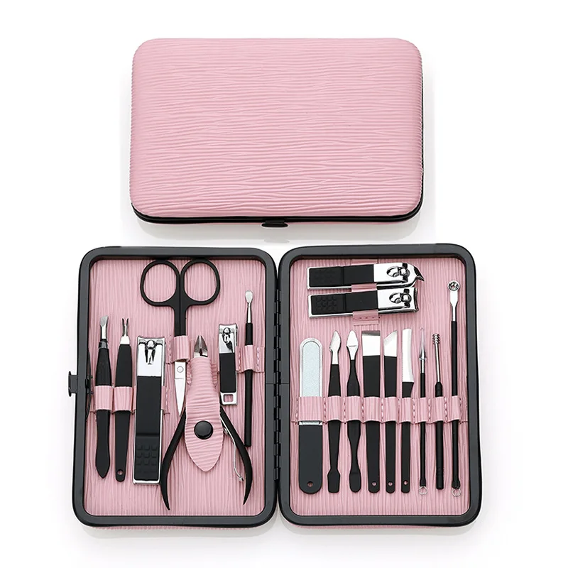 product factory direct supply manicure set for girls nail clipper set pink manicure set-1