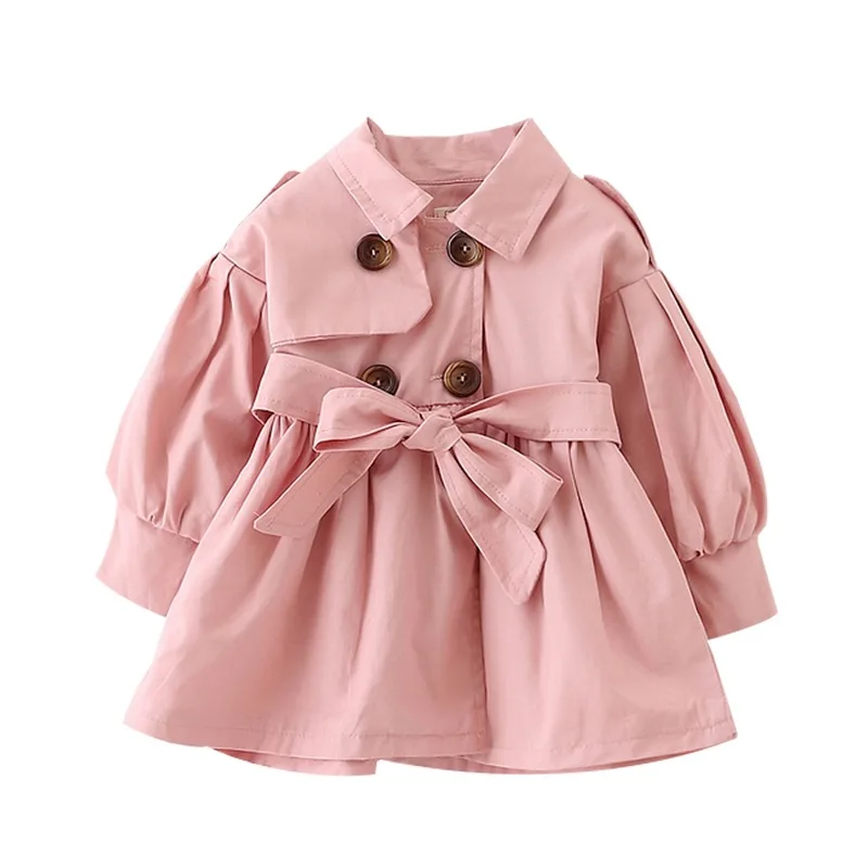 Розовое пальто для девочки