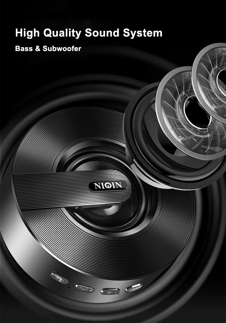 Wireless Bluetooth Speaker Phone Mini Portable Small Steel Cannon Home Audio Subwoofer Speaker - ANKUX.COM