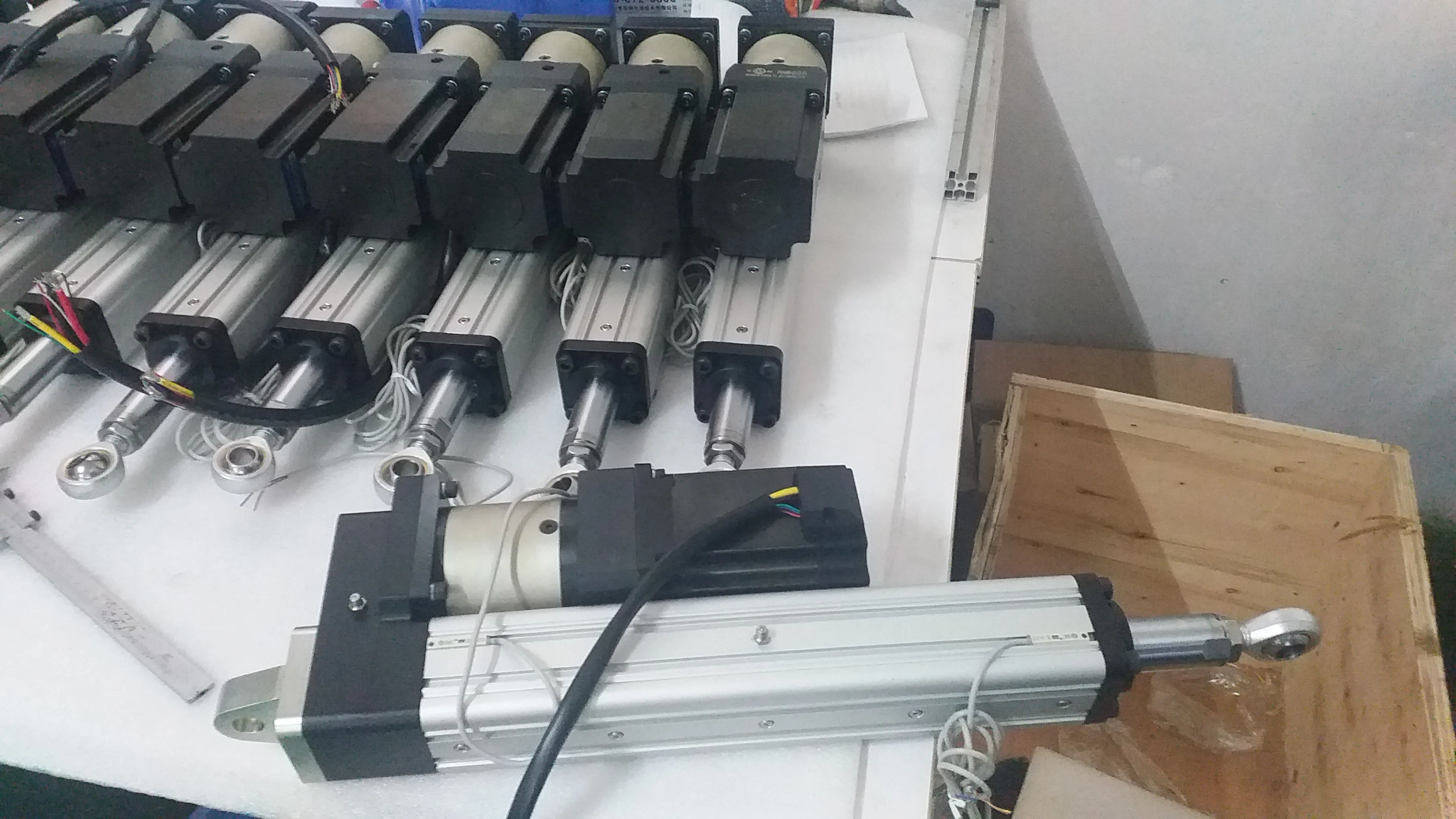 High Speed Electric Cylinder Linear Actuator Brushless Motor Precision