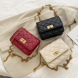 2021 Fashion high quality bags women handbags ladies PU leather chain white square bag shoulder bag handbags for women