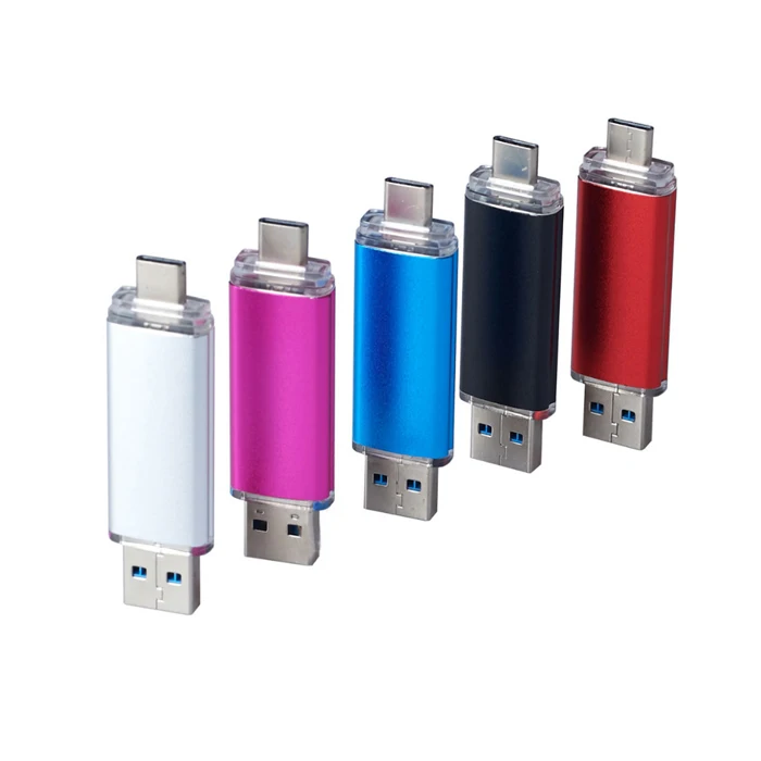 Hot sale 2 in 1 OTG USB Flash Drive Type C 128GB 64GB 32GB 16GB USB Stick 3.0 Pendrive for Type-C Device - ANKUX.COM