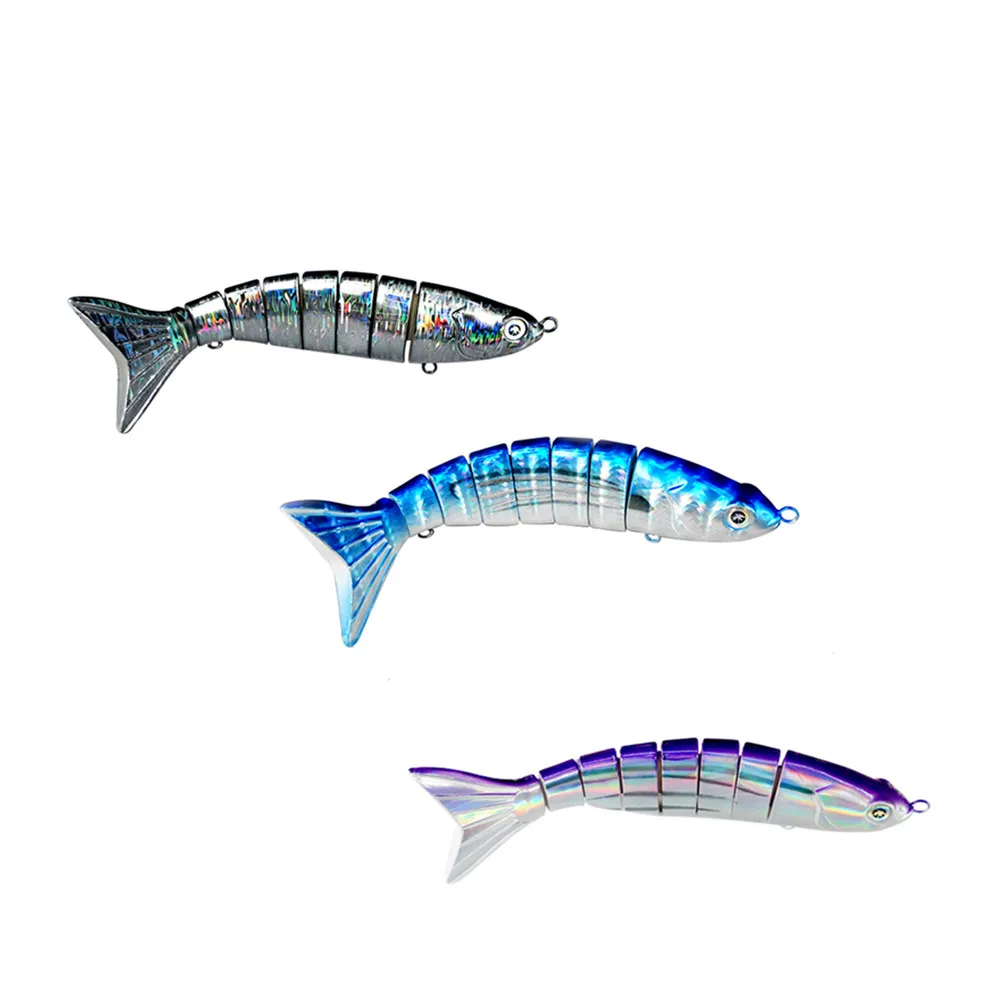 

ODS Big Tuna Lures Multi Jointed Swimbaits Swimming Baits Hard Plastic 10'' Fishing Lures, Any color you like