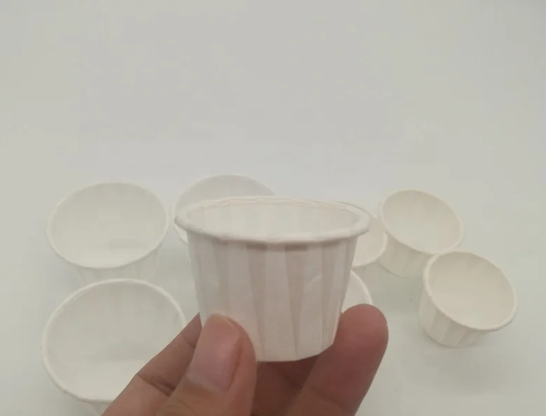 Disposable Paper Medicine Cups White Paper Pill Cups With 0.5oz 0.75oz