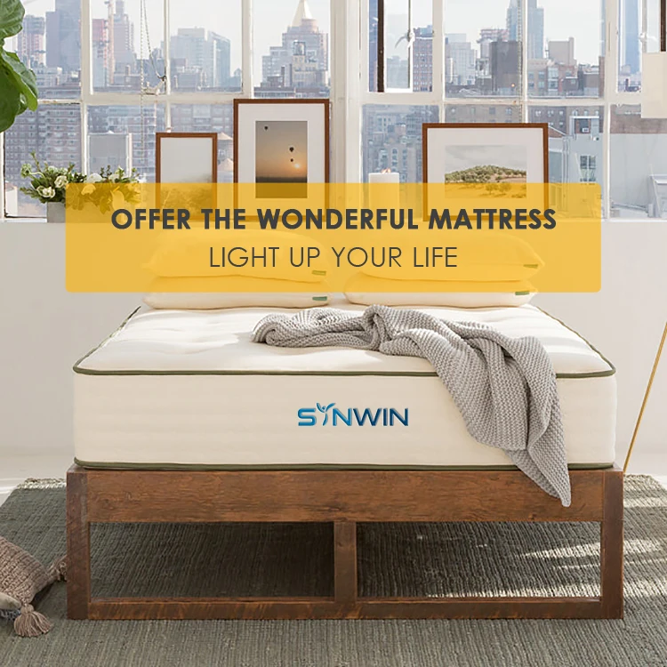Twin Size Bed  Memory Foam Latex  Double Euro Top Bonnell Spring Mattress