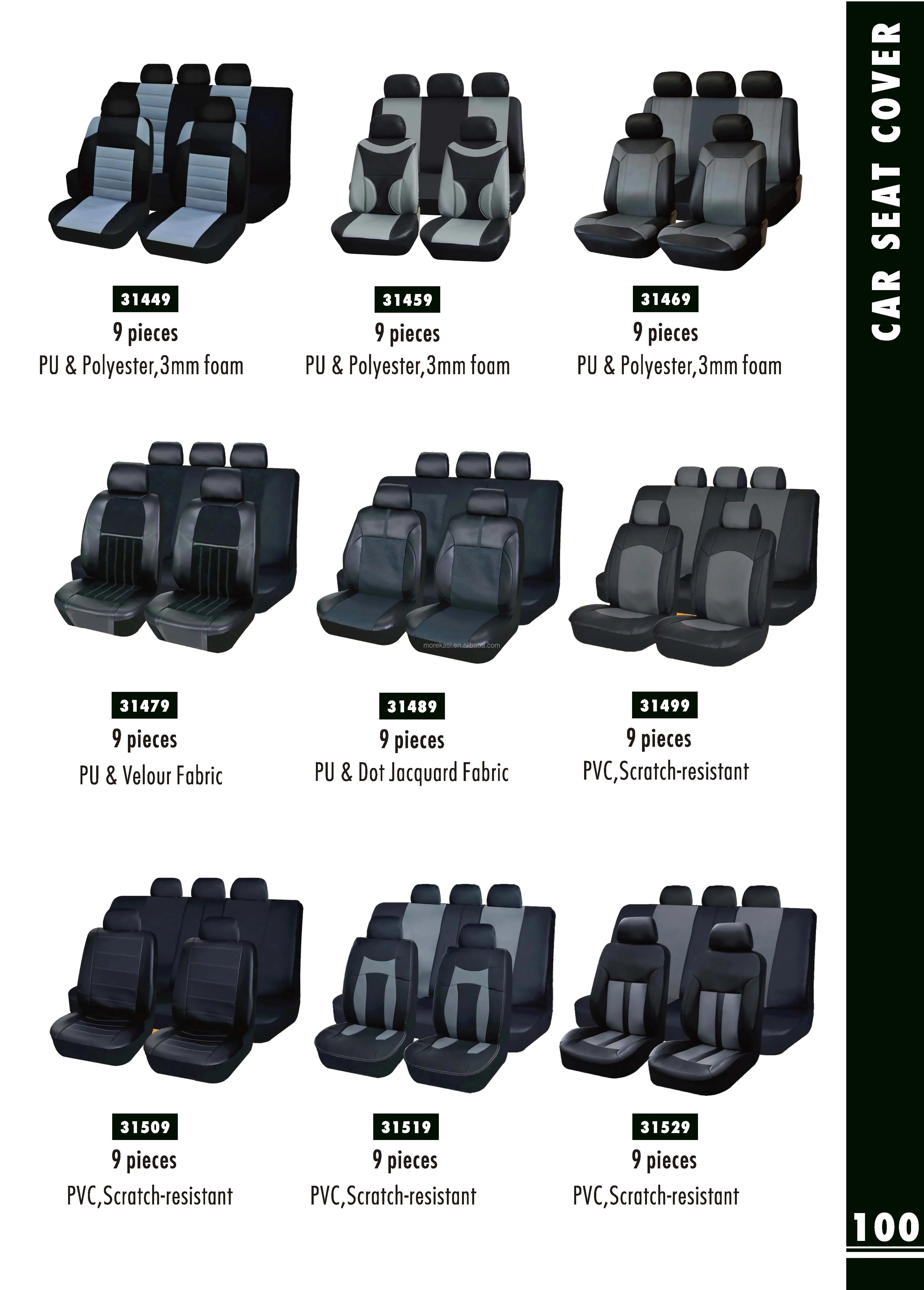High Quality polyester leather car seat cover