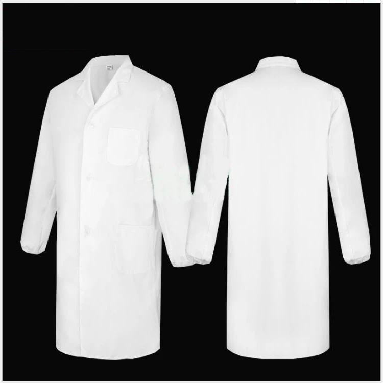Hospital Uniforms White Lab Coats Comfortable 100 Cotton Medical