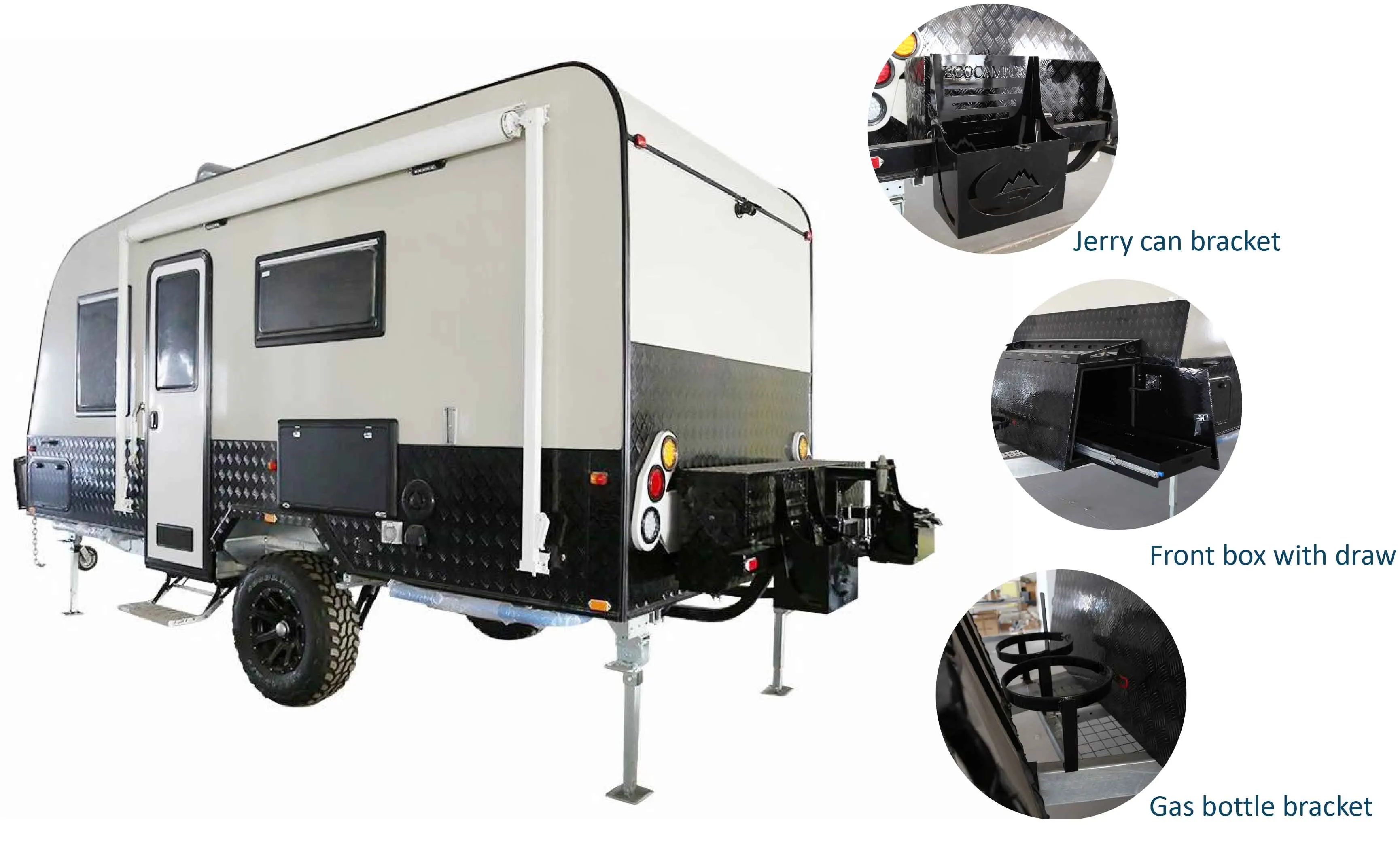 易于操作的越野露营房车经济实用玩具重型汽车拖车 (准备instock)