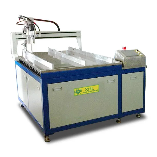 Top quality AB part glue epoxy resin potting machine for power supply battery 3d dome label