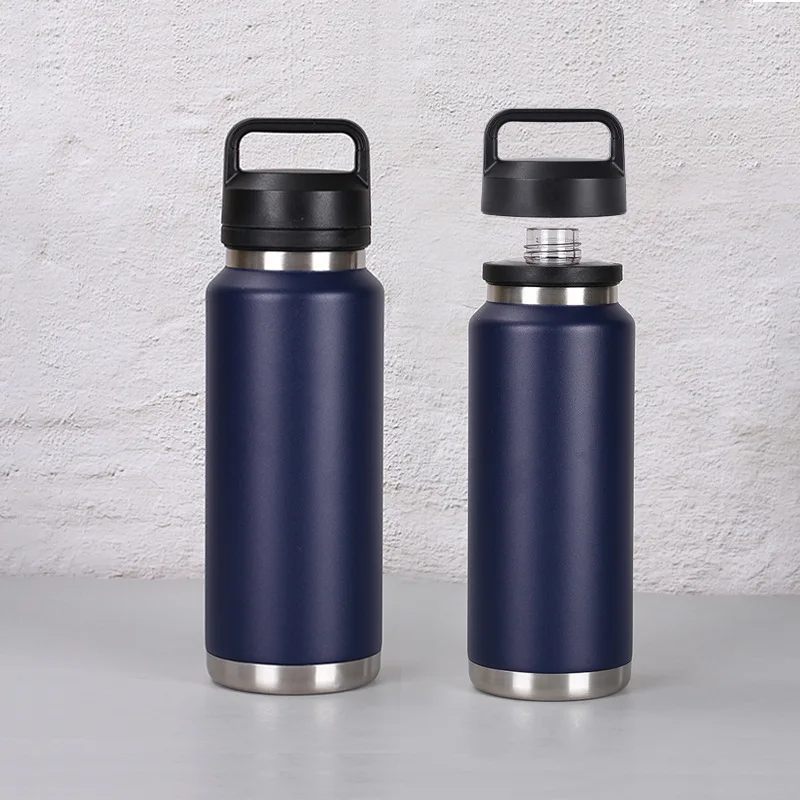 36 Oz Bottles Sport Powder Coated Flask 18oz 36oz 64oz Stainless Steel ...