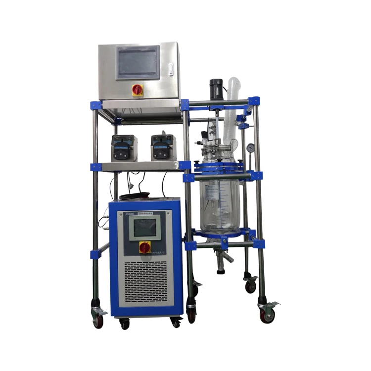 2L 5L 10L 20L  jacketed bioreactor for bacterial fermentation details