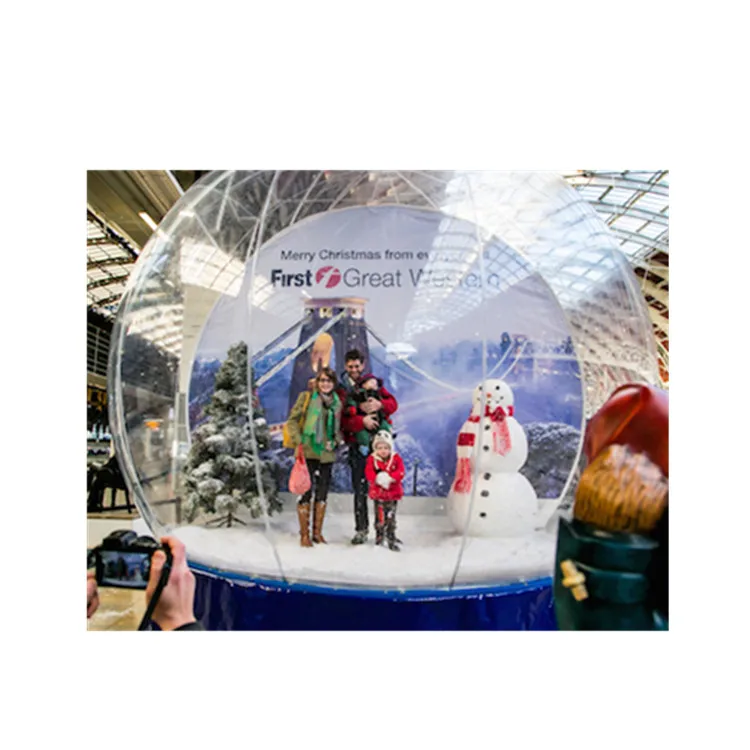 2m Diameter Human Snow Globe/inflatable Snow Globe/snow Photo Globe