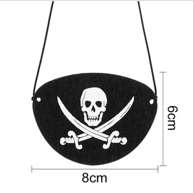 Pirate Eye Patches Black One Eye Patches Silk Pirate Captain Eye Masks For Halloween Christmas 3696