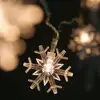 Portable battery operated christmas snowflake string led supplies/party lights/ new year lighting decoration