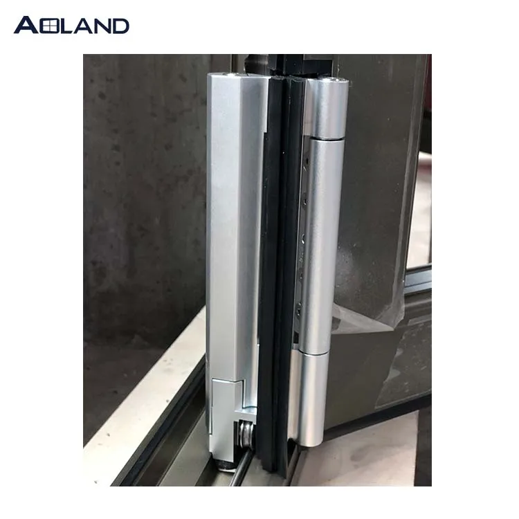 Aluminium commercial hurricane resistant sliding bi folding glass doors China factory price