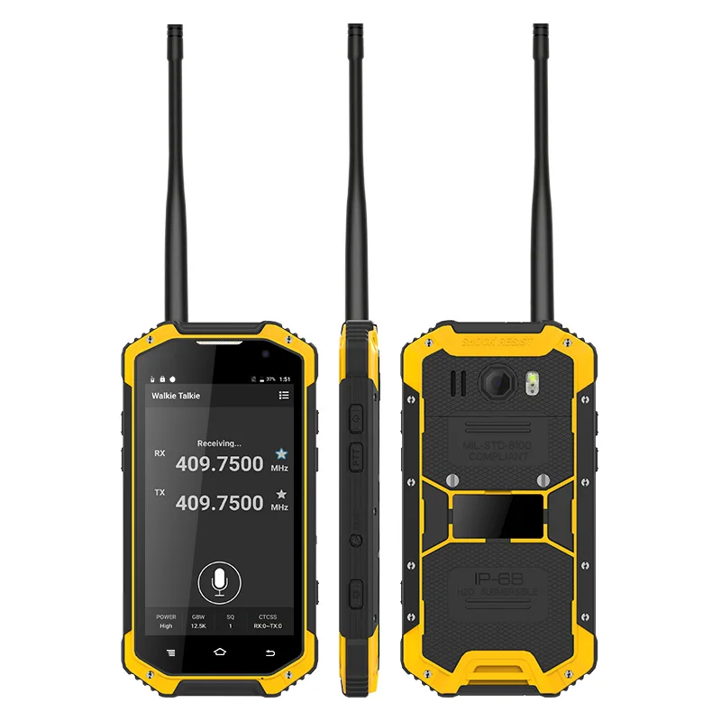 UNIWA W3 IP68 Waterproof UHF/VHF Walkie Talkie Smartphone With NFC Two Way Radio Mobile Phone