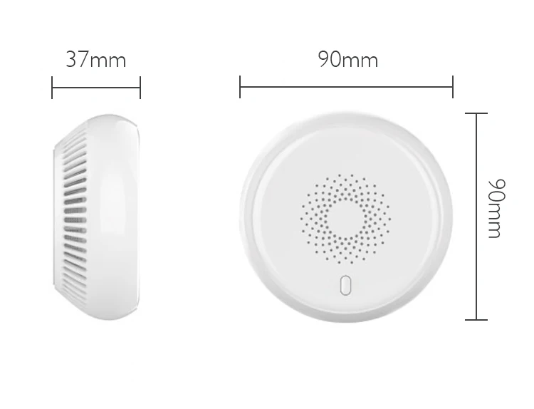 Stand Alone Battery Powered Smart Wireless Smoke Sensor Alarms Detector For Smart Home System - ANKUX.COM