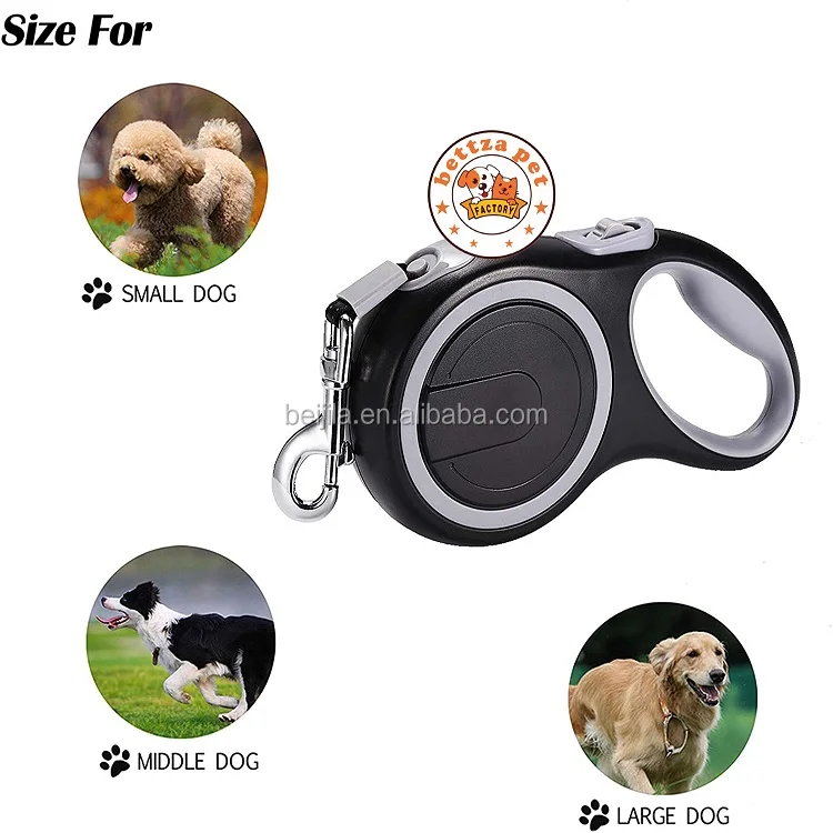 Automatic Extendable Traction Training Pet Rope Lead Heavy Duty Retractable Dog Leash