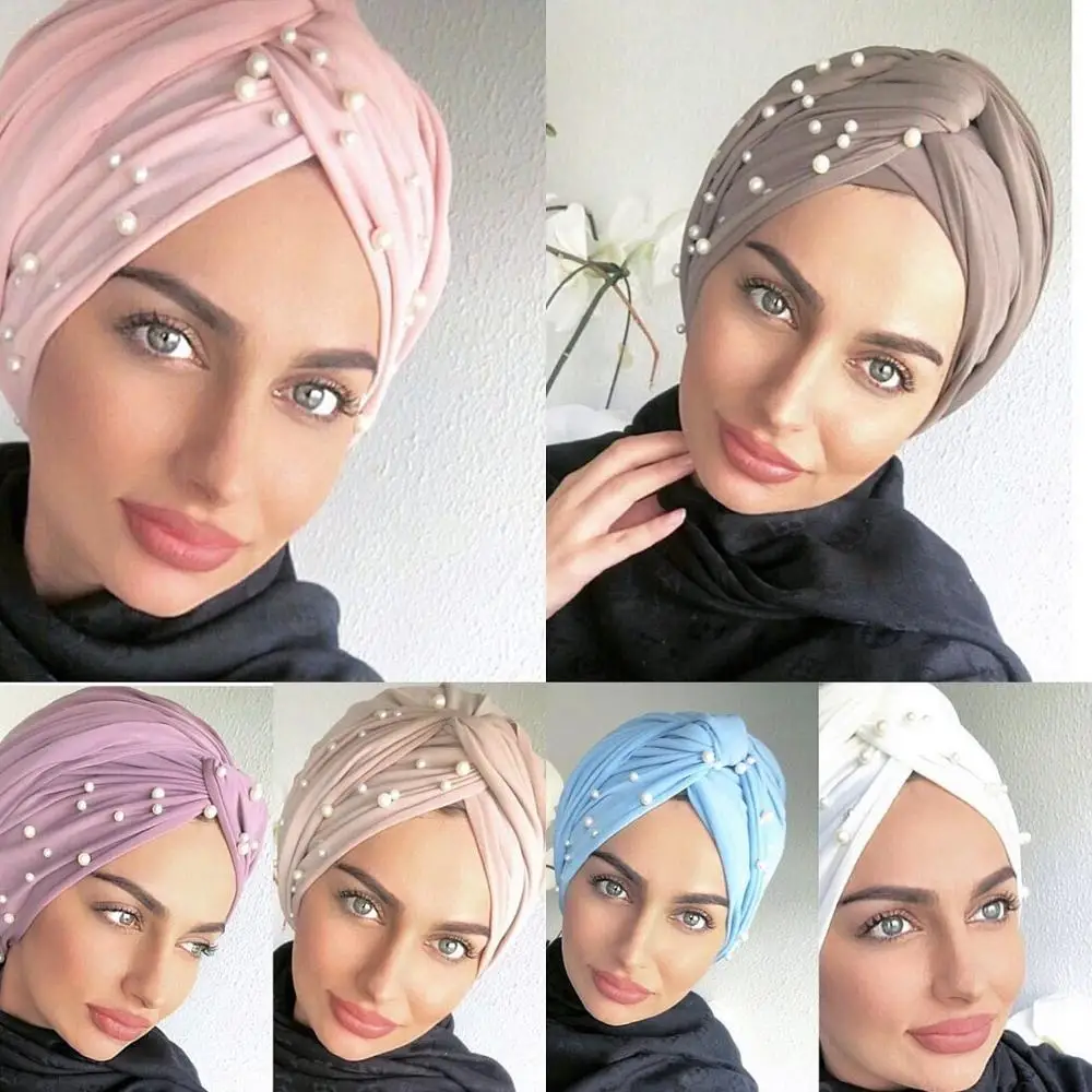 Hot Sale Various Colors Suede Hijab Turbans 2020 Muslim