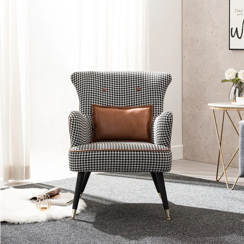 Simple and modern Lounge Chair Single Sofa Living Room Balcony Creative Furniture Luxury Tiger Chair