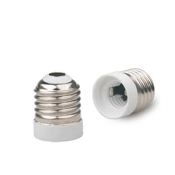 E27 to E17 Light Bulb Socket Adapter Medium Screw Base to Chandelier Lamp Holder Converter