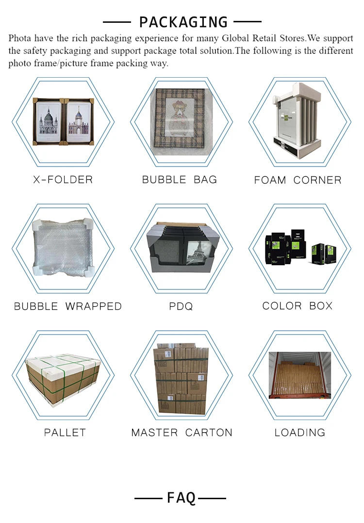 Popular small mdf picture frames coved with non-woven fabrics