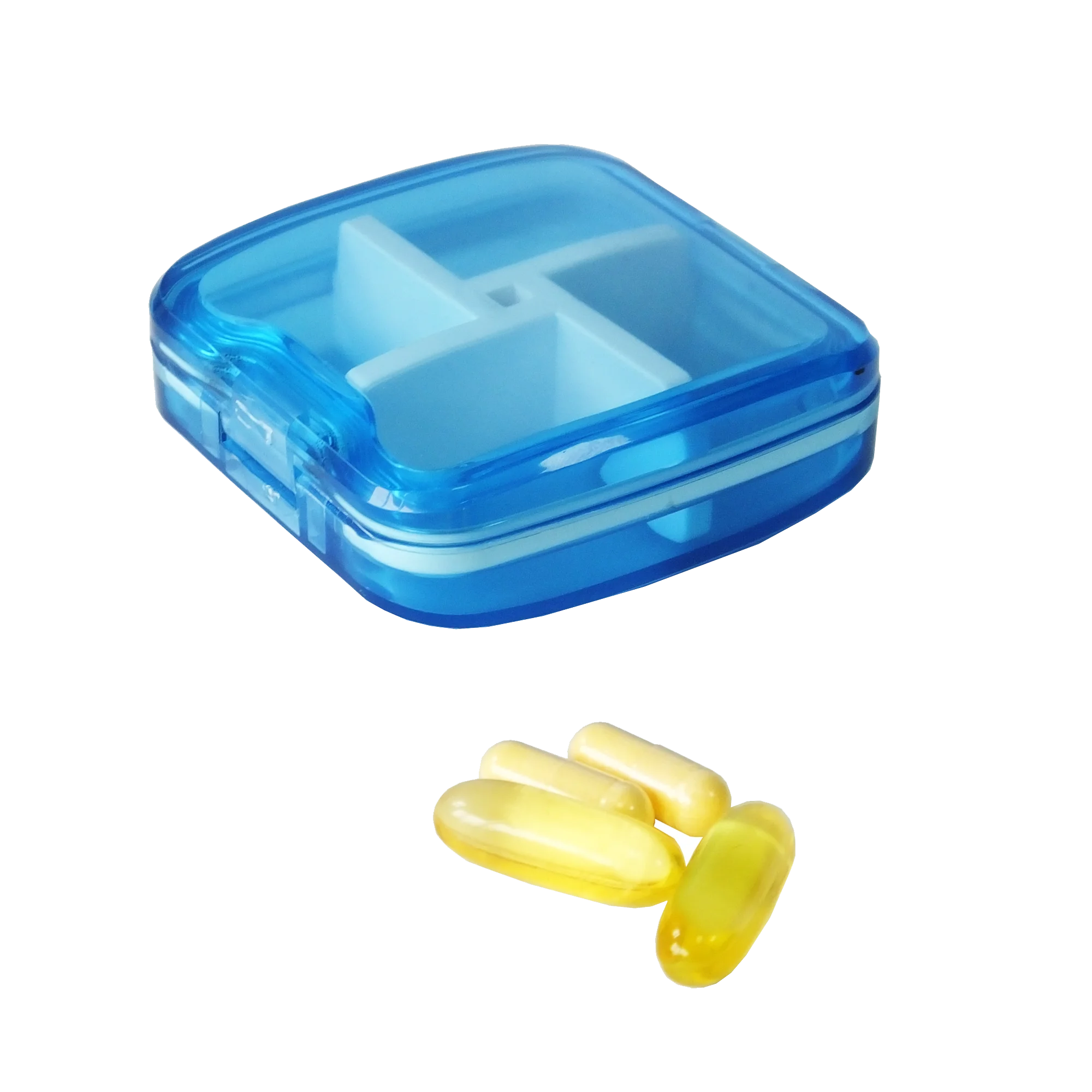 New Design Waterproof 4 Compartments Pill Box,Daily Mini Plastic Pill ...