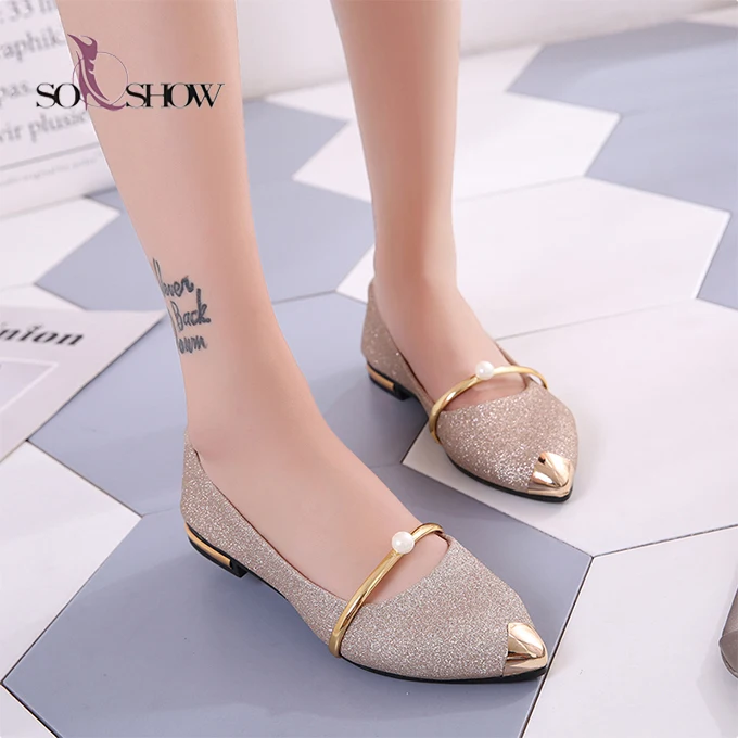 New Flat Sandals Lady Shoes Wholesale Women Flat Dress Shoes - Buy ...