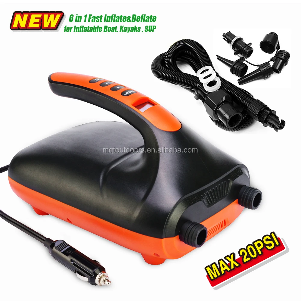 Surfboard 20psi Double Stage Electric Air Pump For Inflatable Sup