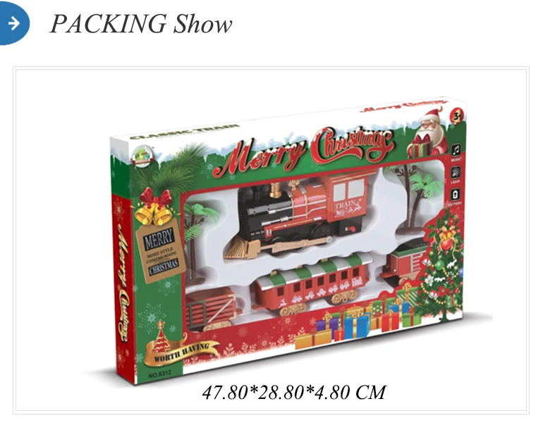 Christmas Electric Game Lighting Musical Railway Train Tracks Toy Buy