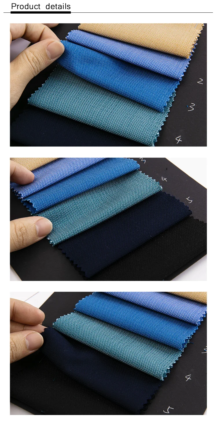 Suiting Fabrics Suplyer Woven New Desgin Wear Textiles Men's Suit