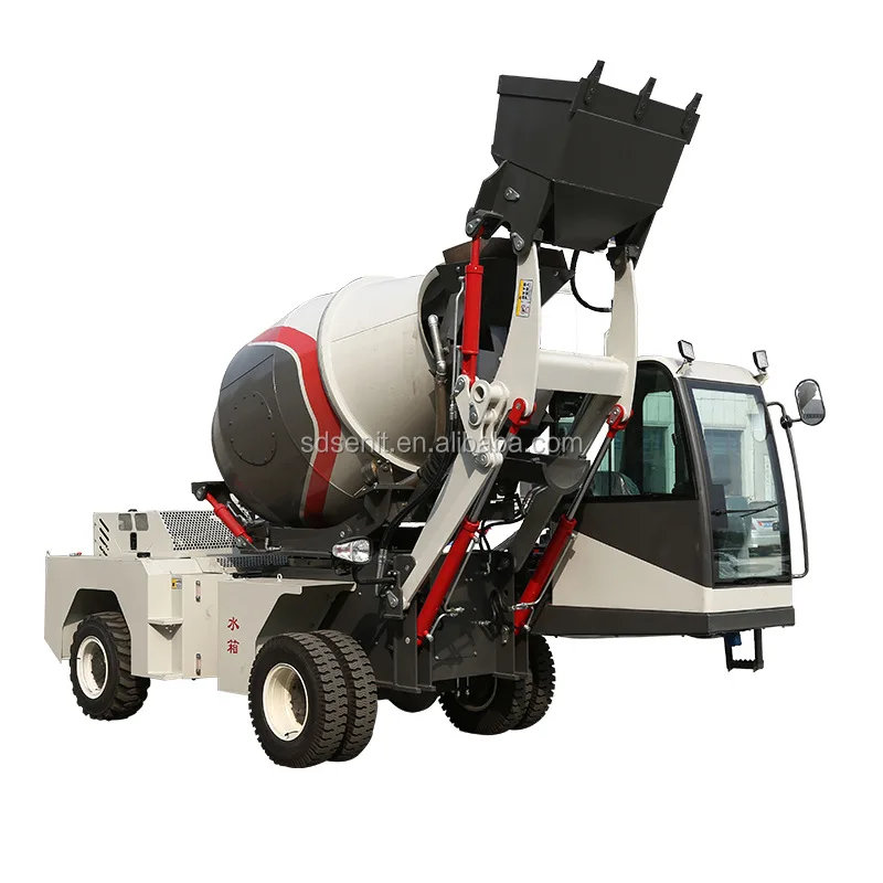 self loading concrete mixer