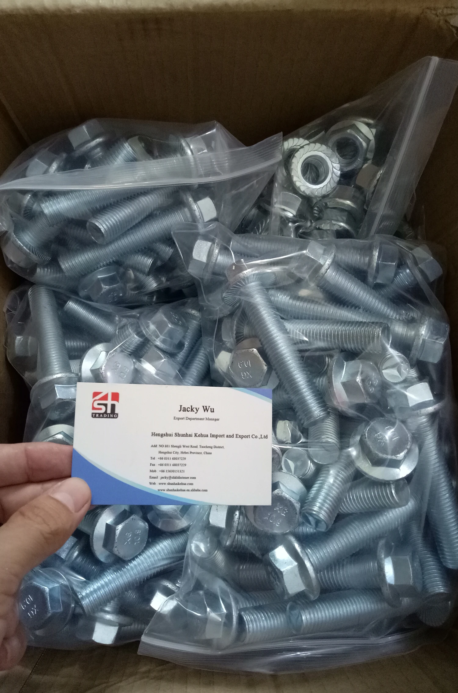 10.9 Grade Din 6921 Hex Serrated Flange Bolts - Buy Hex Flange Bolts ...