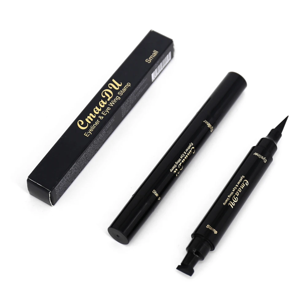 Private Label Double Head Eyeliner Wing Stamp Waterproof Long Lasting