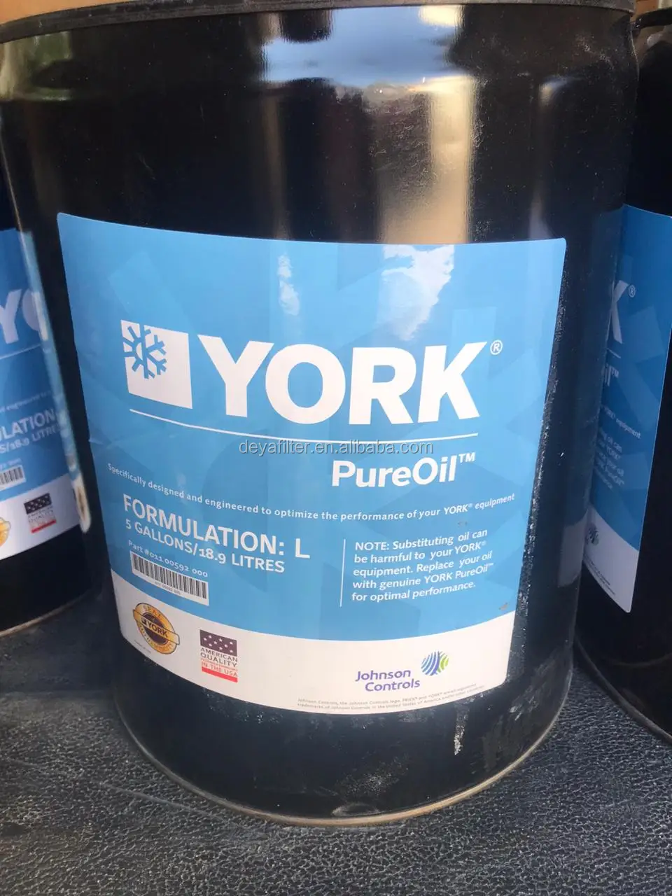 Johnson Controls 01100592000 ( 5 Galon,Tipe L Oli) York L Minyak Asli Compressor Oil Buy