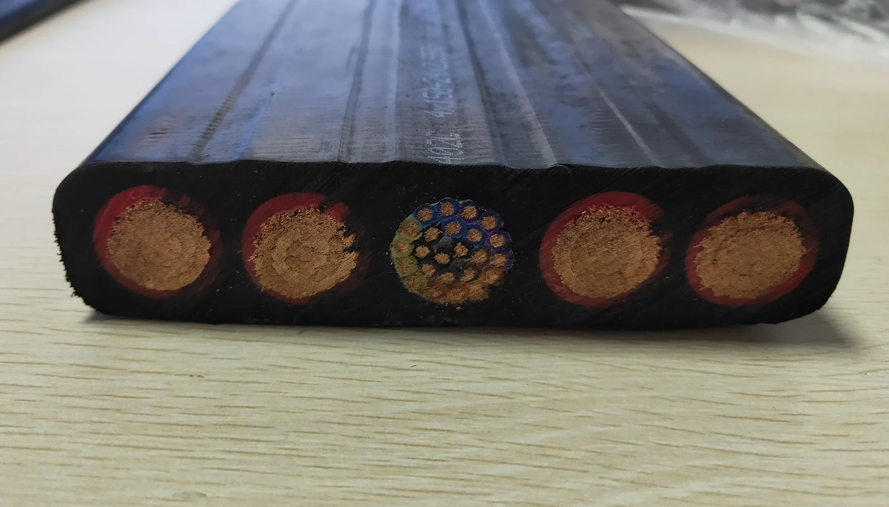 Flexible Festoon Yffb Cable Muti Core Flat Travelling Cable With Fiber