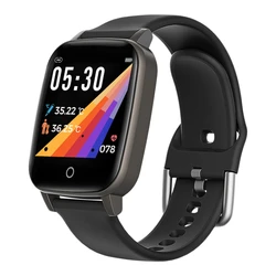2020 New Arrivals T1 Body Temperature Measurement Smart Sports Watch Wrist Smartwatch Heart Rate Monitor