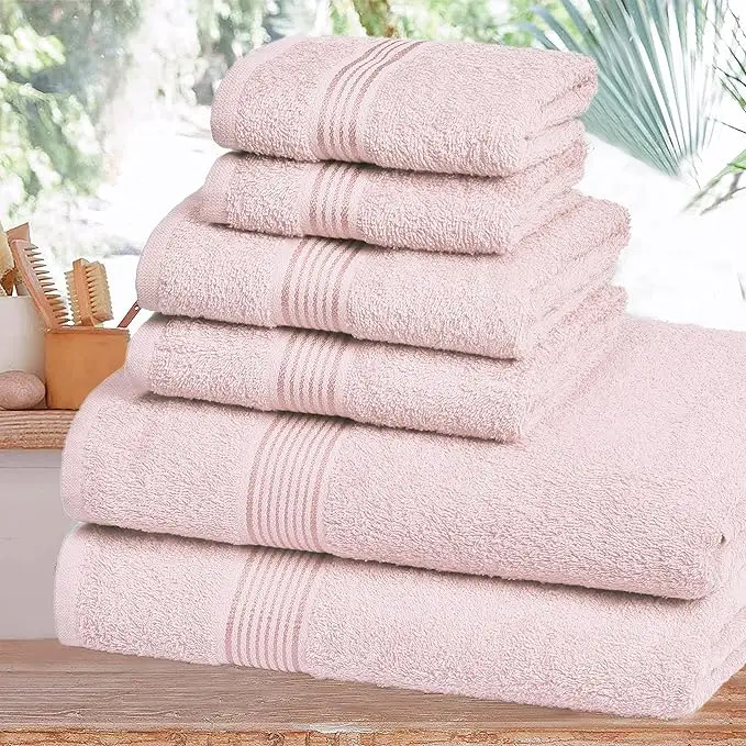 Premium Quality Solid Color 100 Cotton Bath Towel Sets /face Towel