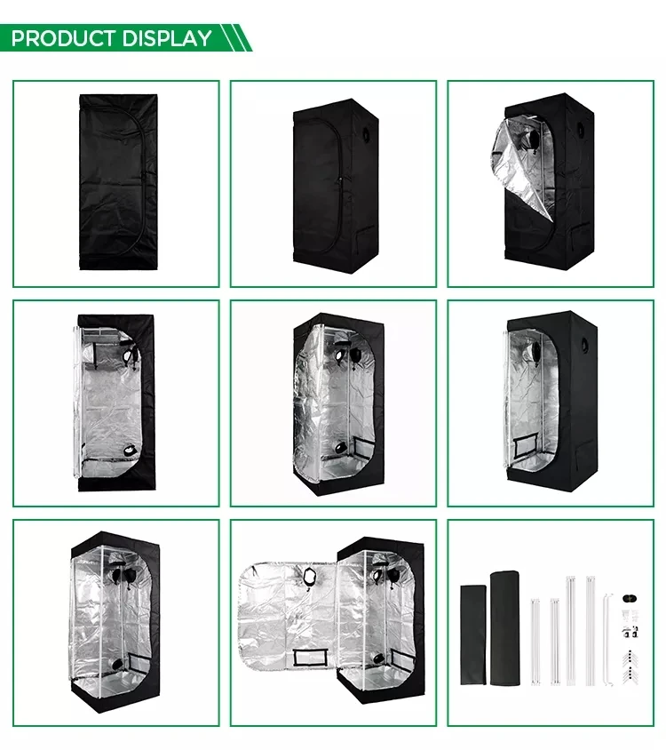 Hydroponic 2 In 1 Grow Chamber High Reflective 600d 1680d Grow Box With