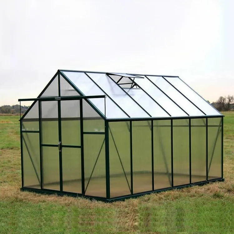 8x12一顶预制结构花园迷你温室出售
