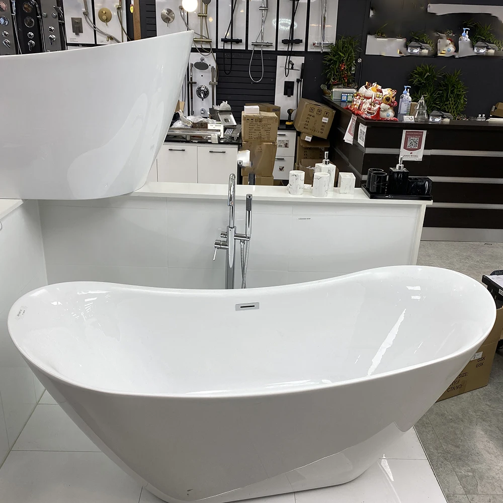 Stackable Package Model Elegant Quality Pure Acrylic Freestanding Bath