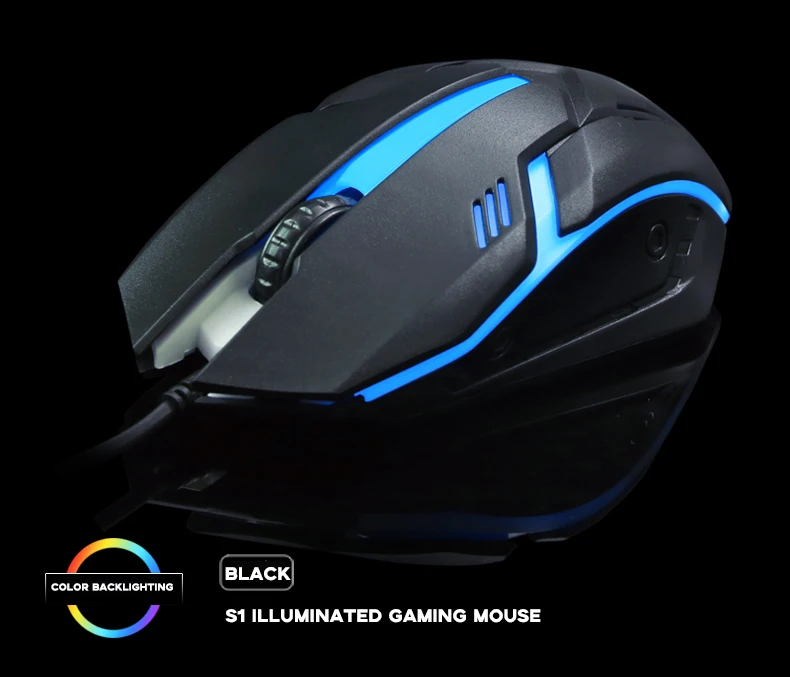 New Arrival Coloful Backlit Led Wired Optical Gamer Pc Computer Office