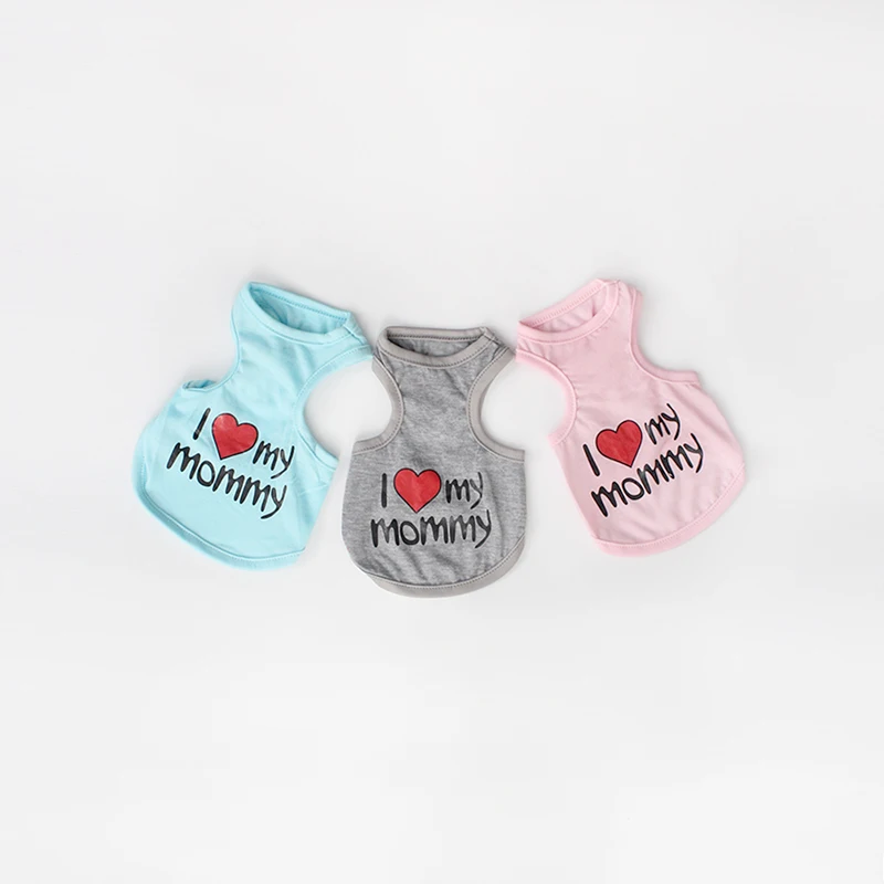 
wholesales letter Pattern Summer dog Vest pet funny clothes For Dogs 