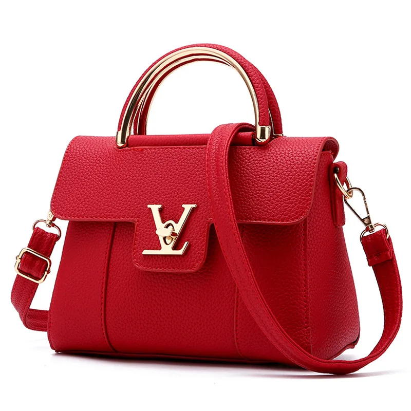 Online Wholesale Branded Luxury High Quality PU Leather Women Shoulder Bag Women Tote Hand Bag Lady Handbag Designing Bags